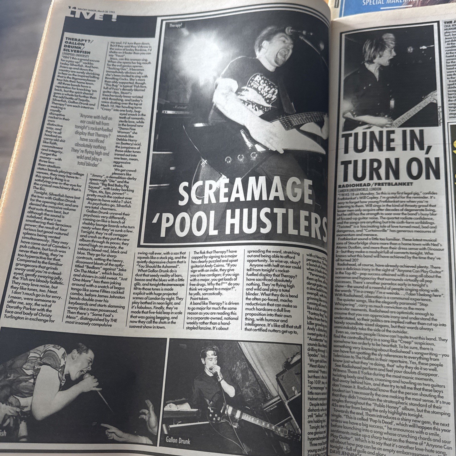 Melody Maker Newspaper – March 20th 1993 – Suede Front Cover