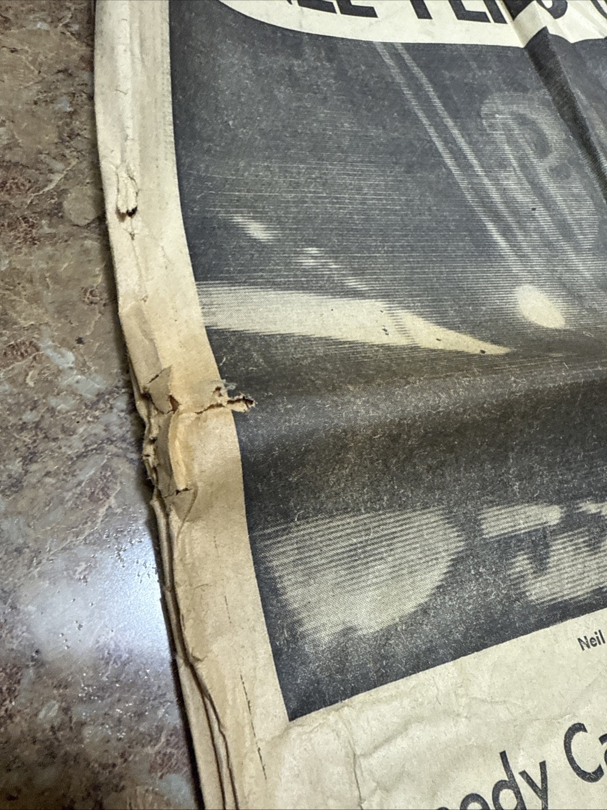 Apollo 11 Newspaper “Eagle Flies Off Moon” Cleveland Press July 21 ,1969