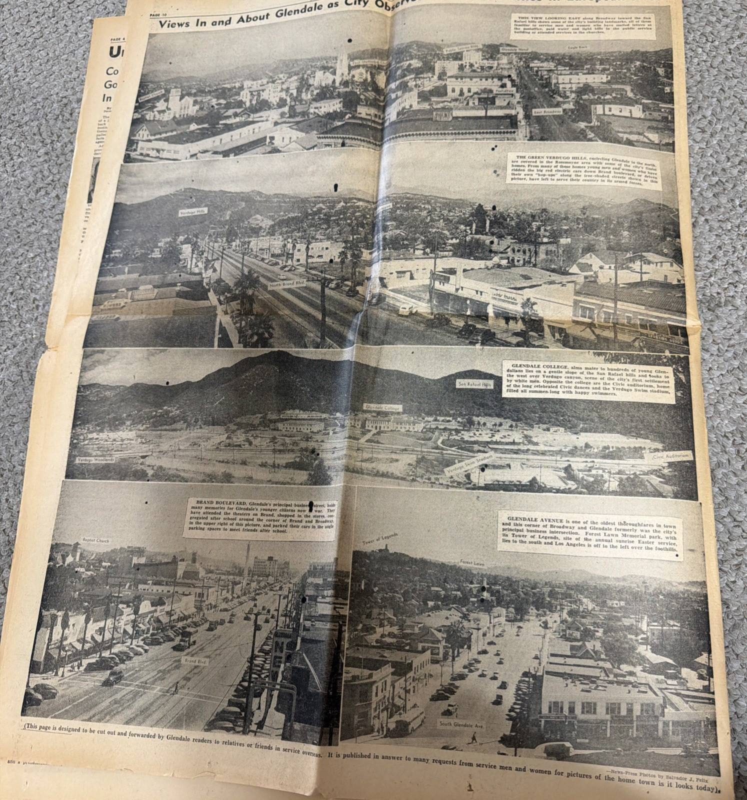 Glendale News-Press May 1945 Victory Extra War Ends in Europe