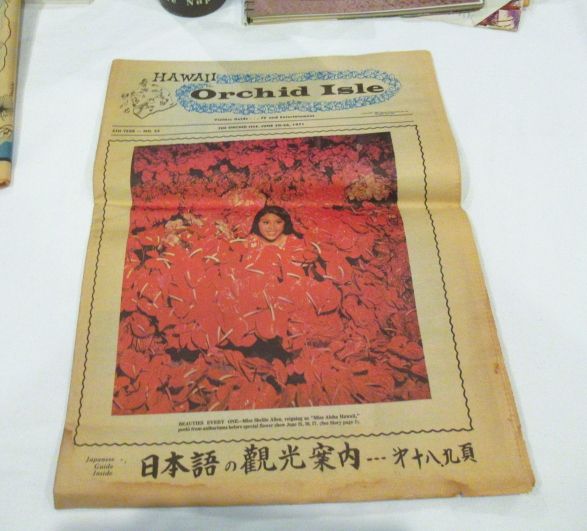 Hawaii The Orchard Isle newspaper, c. June 1971, ephemera