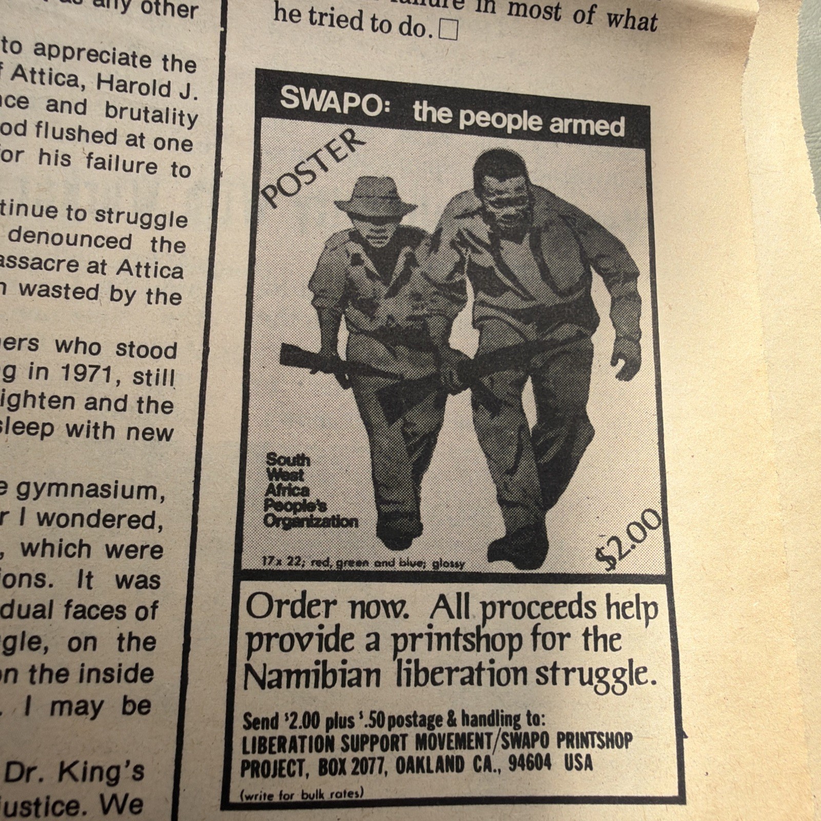 THE BLACK PANTHER PARTY NEWSPAPER – FEBRUARY 5, 1977 Huey Newton ROOTS TV Show