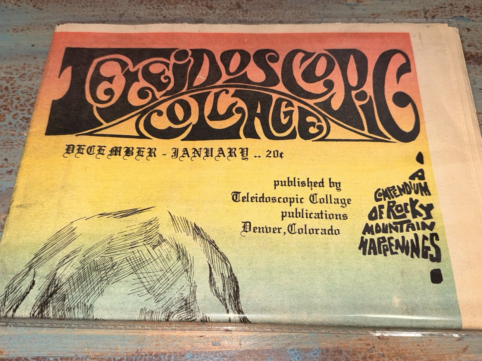 1967 Teleidoscopic Collage Denver The Doors New Year’s Eve Hendrix Family Dog