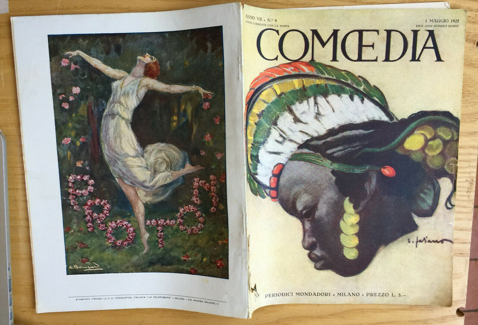 MONDADORI COMEDIA PERIODICO COMEDIA E VITA THEATRALE N° 9 1925 GINO ROCCA 2/19