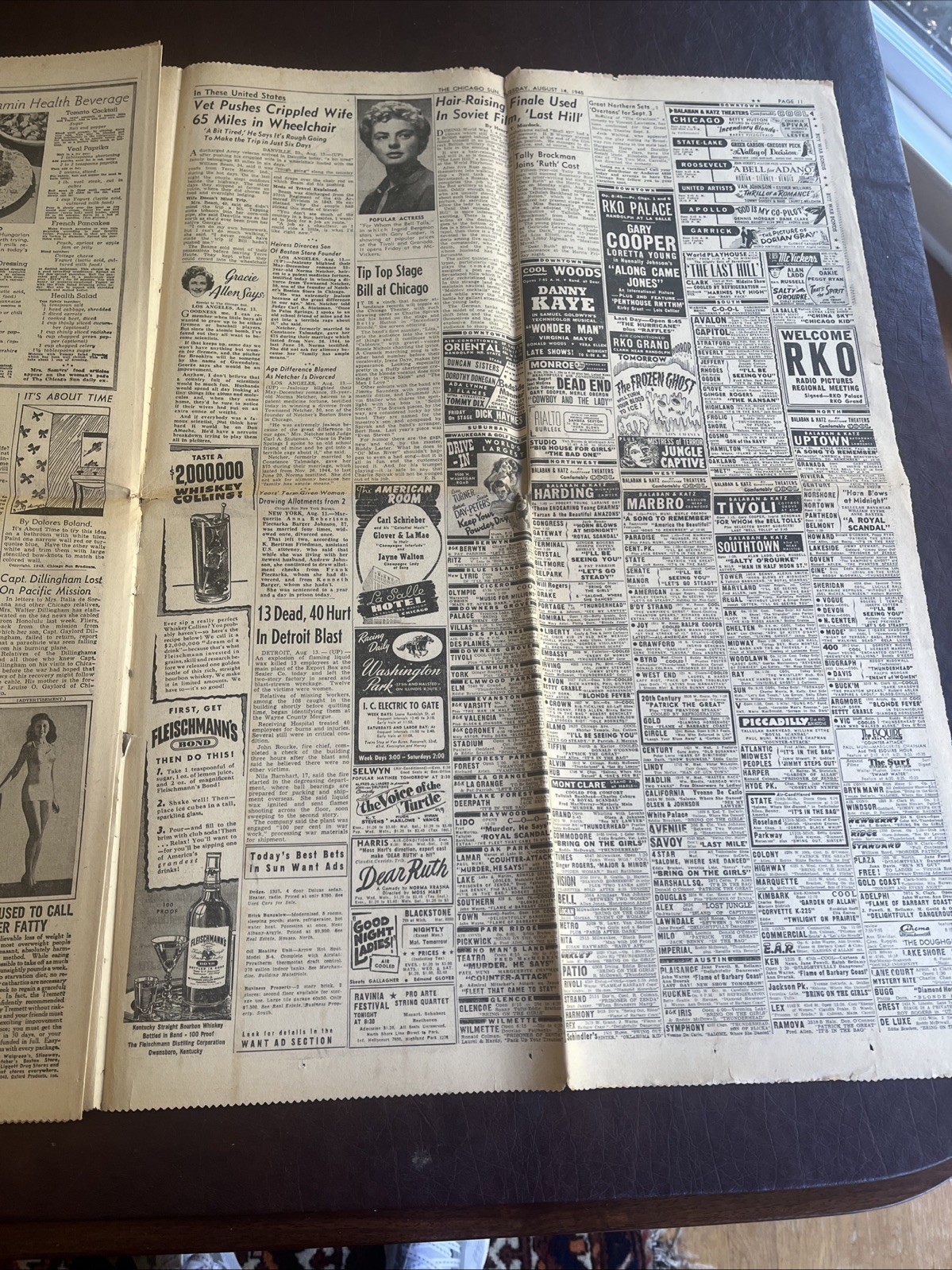 August 14 1945 Chicago Sun Extra Peace Victory End Of World War II