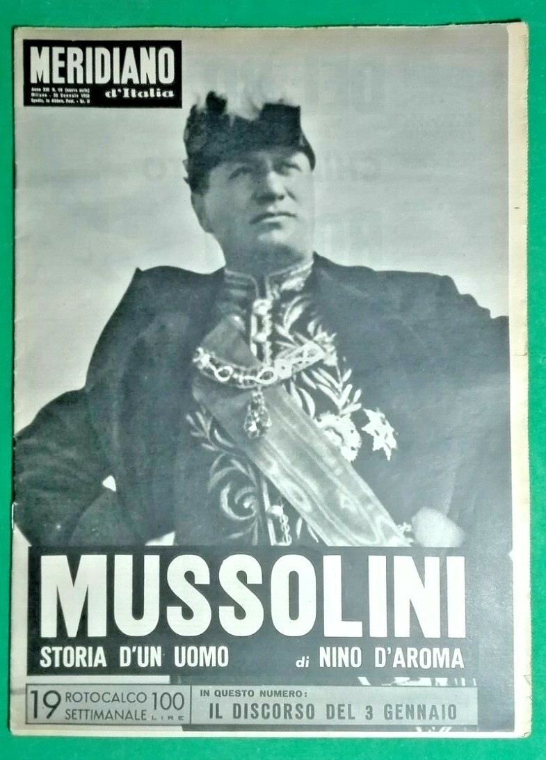 R @ Rit @ – The Meridian D’Italia Newspaper Set n.19- Mussolini History D’ Mens