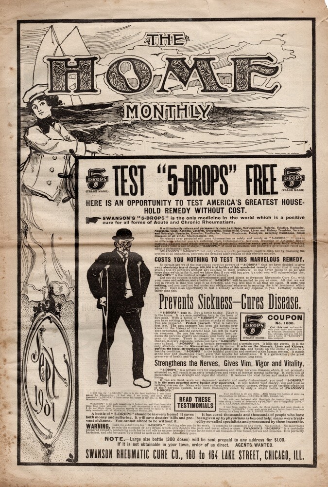 The Home Monthly, September 1901, Woman’s Newspaper / Magazine, RARE