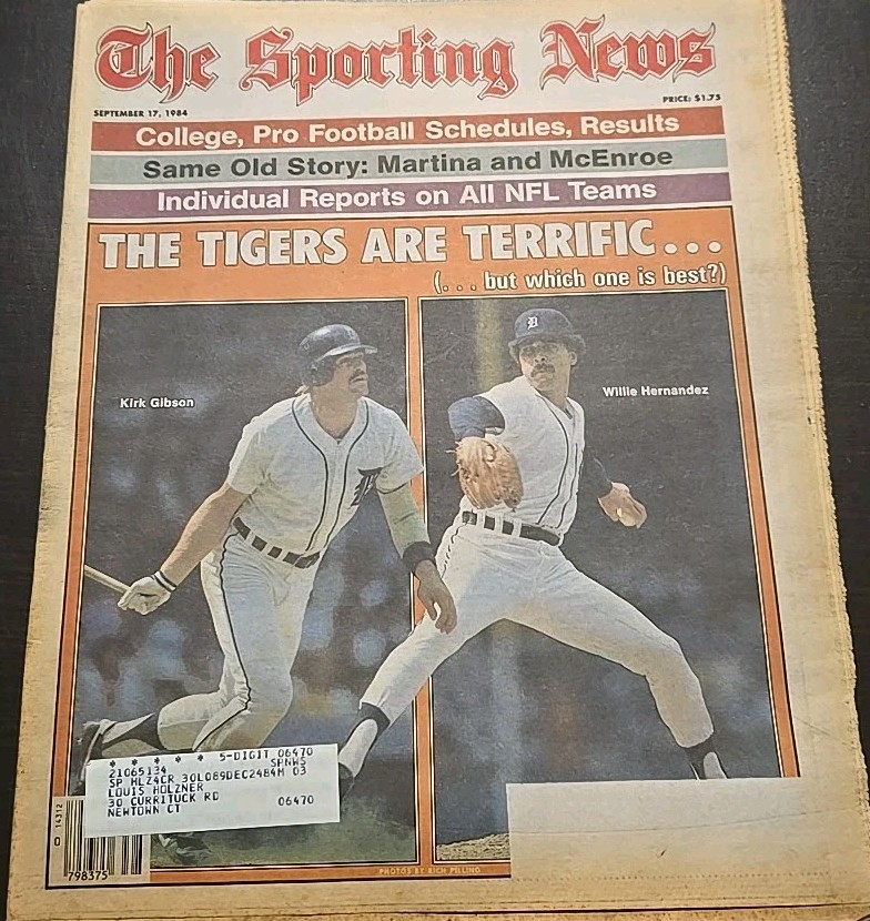 The Sporting News September 17, 1984 Detroit Tigers MLB