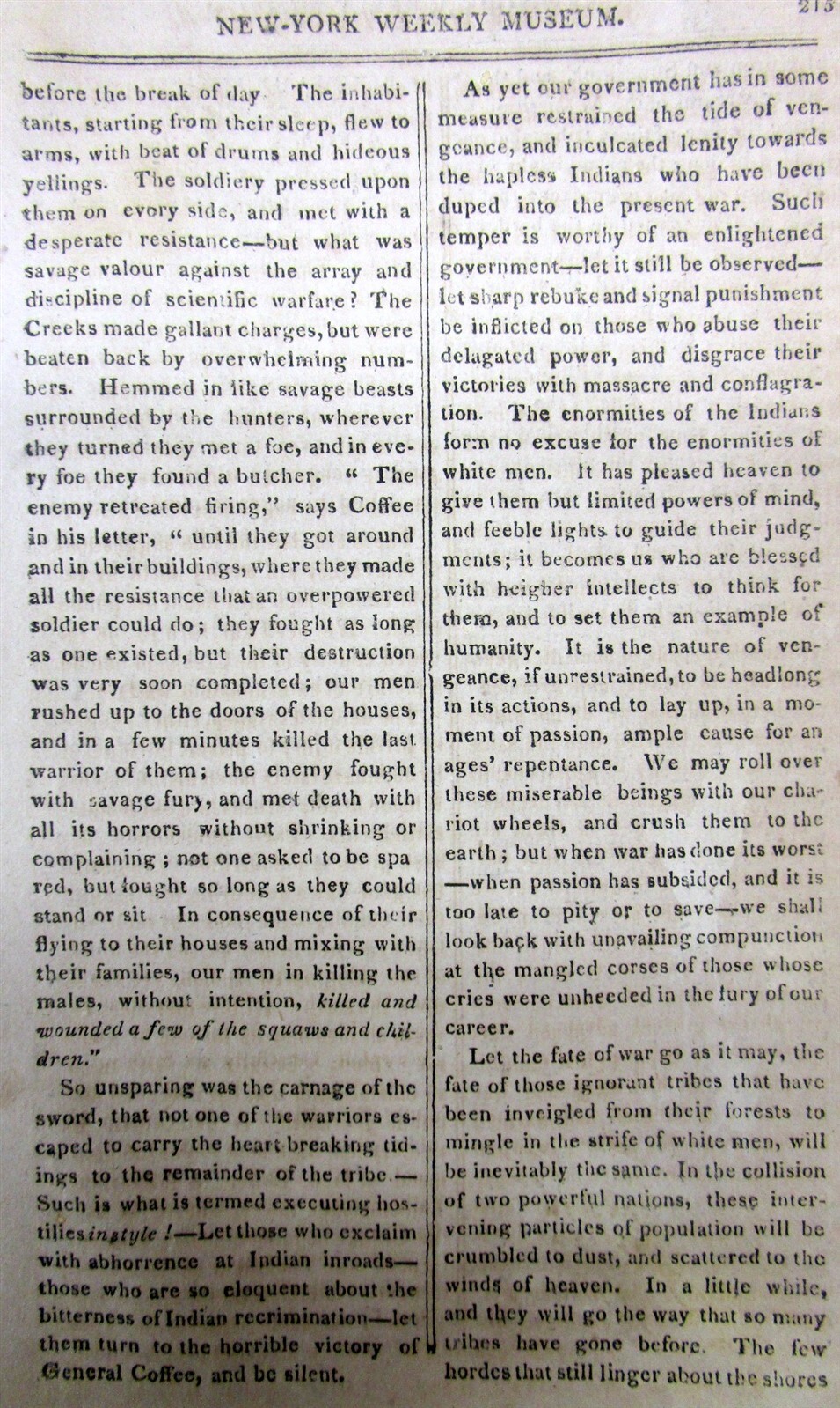3 1816 newspapers SOCIOLOGICAL TREATISE on TRAITS OF NATIVE AMERICAN INDIANS