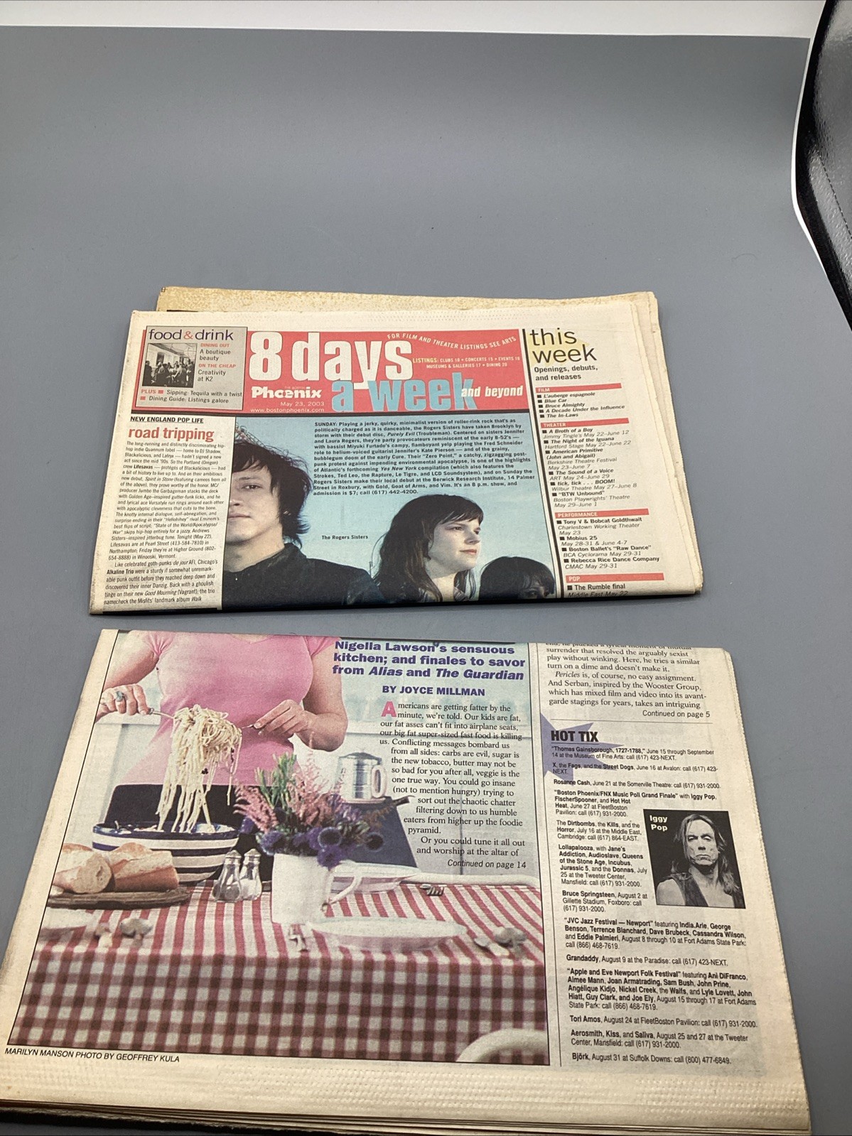 May 23-29 2003 The Boston Phoenix Marilyn Manson Cover Full Paper *RARE*