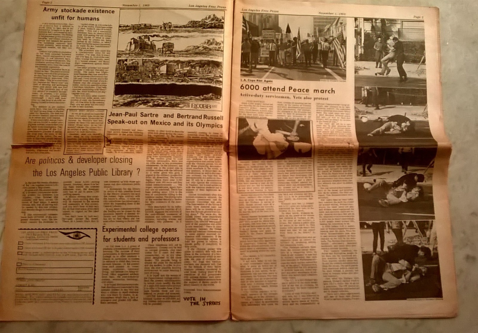 LOS ANGELES FREE PRESS November 1 – 7 1968 Vol. 5 #44 (Issue #244) Parts 1 and 2