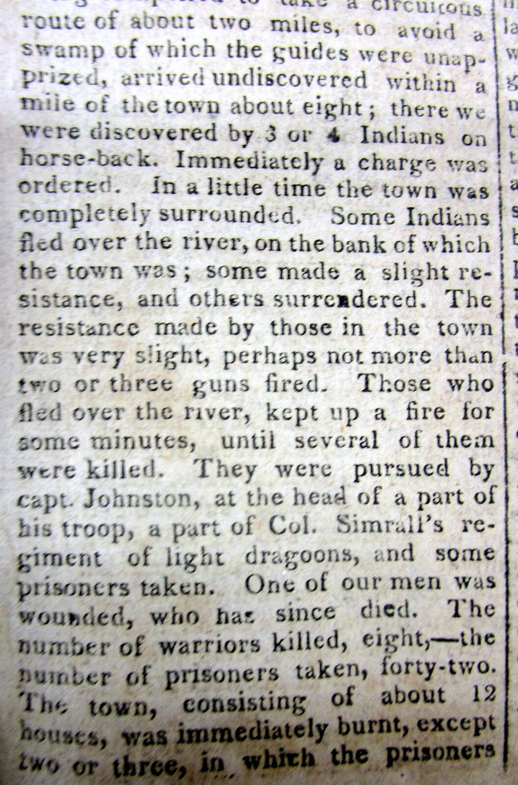 2 War of 1812 newspapers BATTLE OF MISSISSINEWA Indiana NATIVE AMERICAN INDIANS