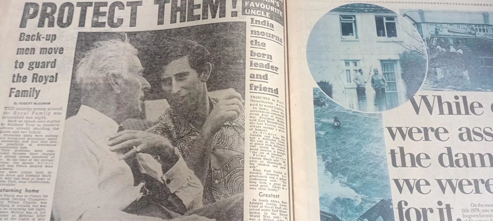 Aug 29 1979 Newspaper Daily Express Mountbatten Killed Ira Charles Philip Uncle