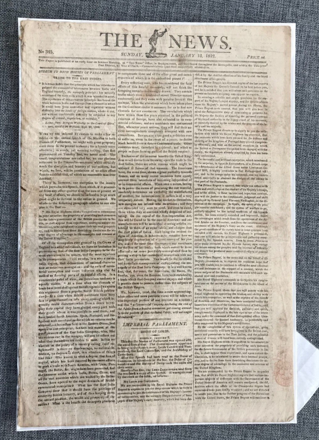 CATHOLIC PROTESTANT IRELAND DUBLIN MURDER PLOT NEWSPAPER NEWS JAN 1812 ORIGINAL