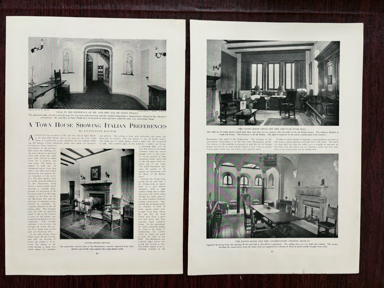 23 E 83rd St New York City Architecture Fal de Saint Phalle Town & Country 1921