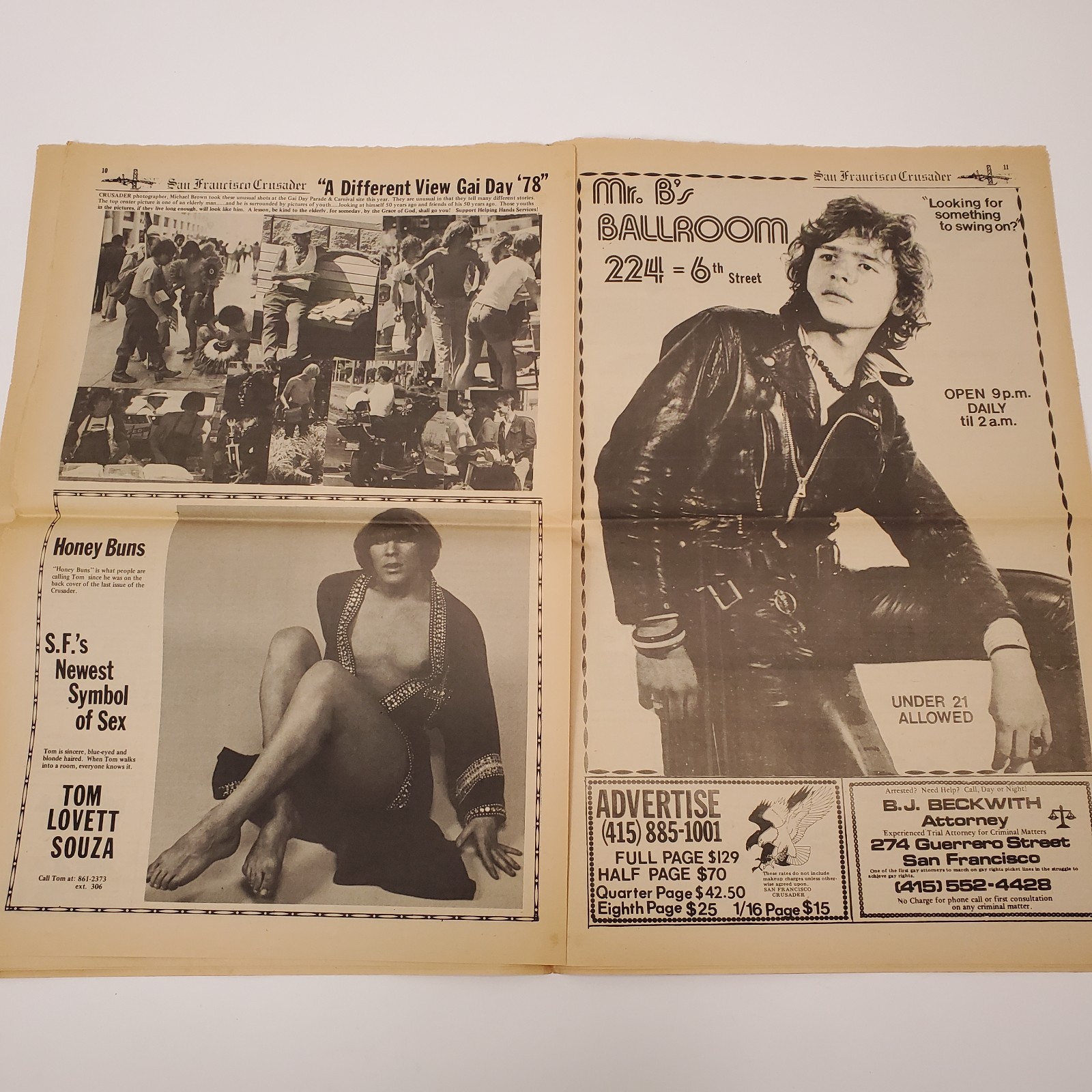 VTG July 1978 San Francisco Crusader Newspaper Issue 60 LGBTQ Political Ephemera
