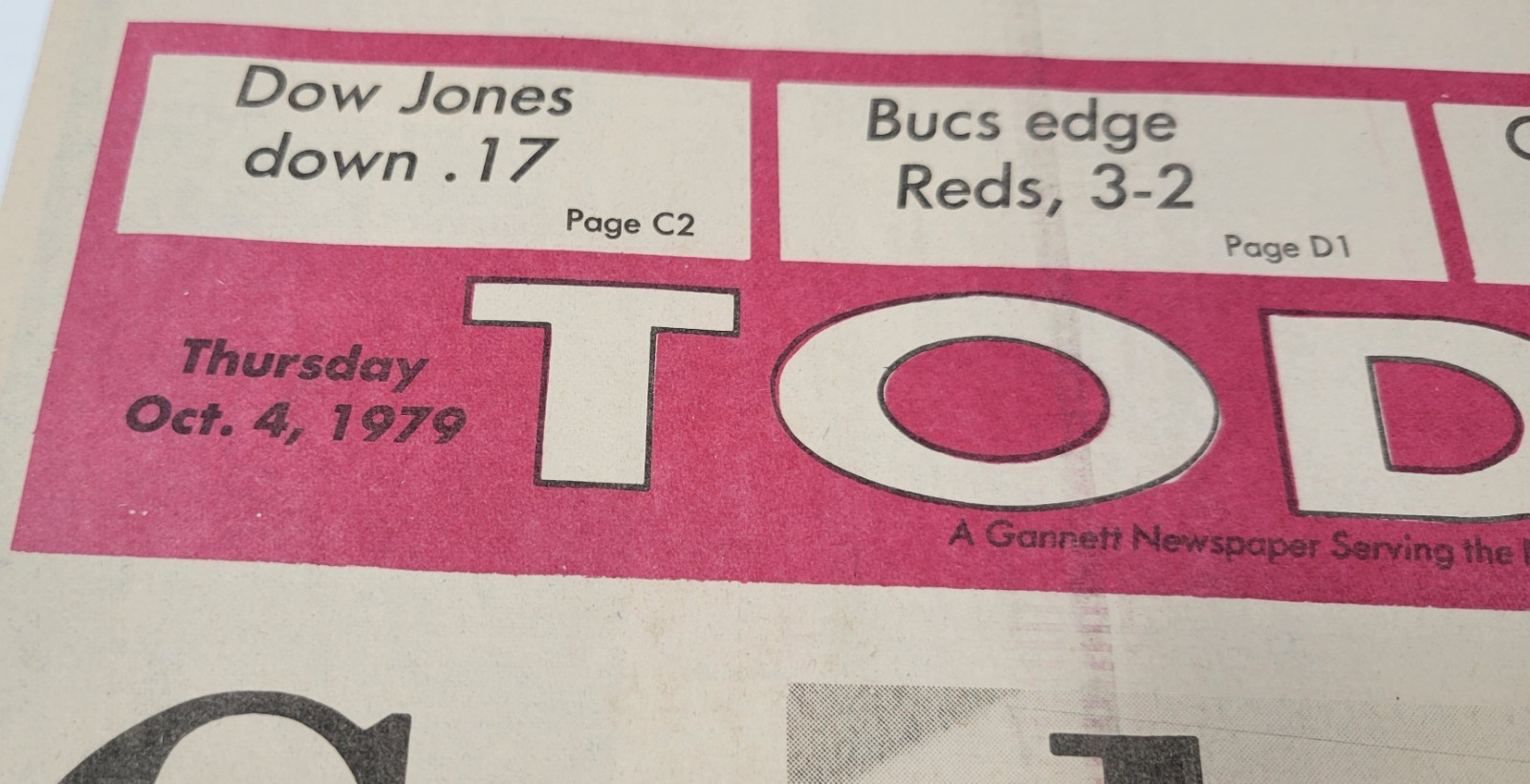 *L32) Today Newspaper October 4, 1979 Pope John Paul II Visits New York