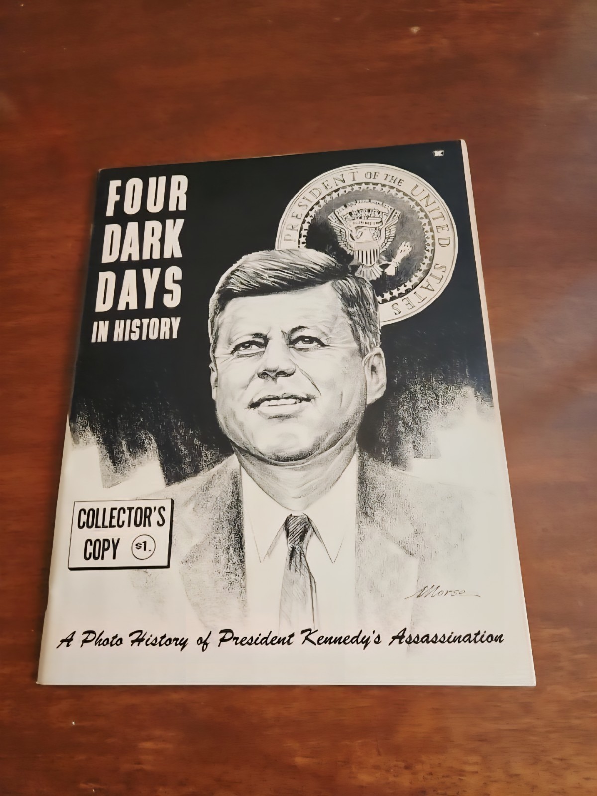 John F. Kennedy Magazine Lot Memorial Album/Four Dark Days in History Read