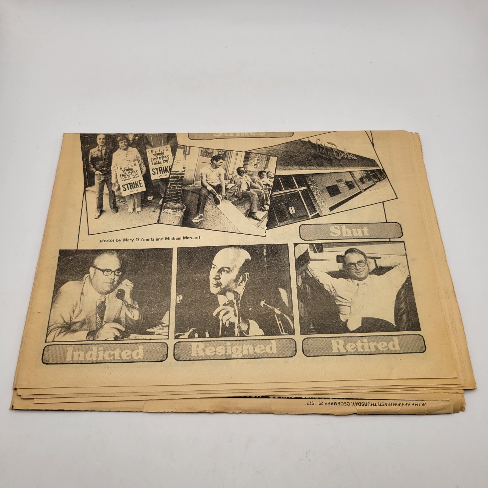 Vintage 1977 South Philadelphia Review East Free Newspaper December Year Review