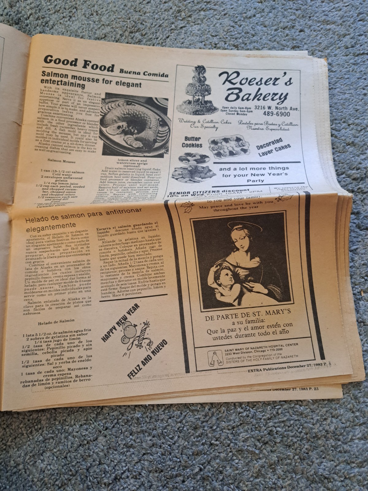 December 28 1983 Logan Square Extra Newspaper Chicago