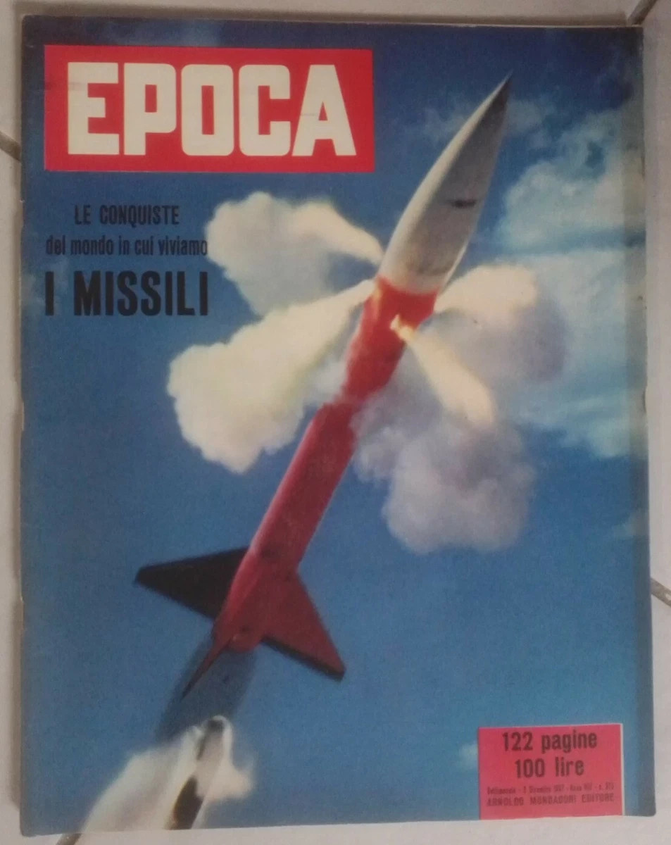 VINTAGE MAGAZINE # 375-1957-CONQUESTS FROM THE WORLD WE LIVE IN MISSILES-MONDADORI