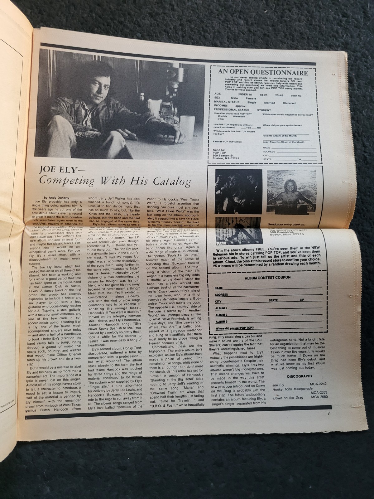 POPTOP THE RECORD BUYER’S GUIDE, April 1979, Police, Rick James, Tavares