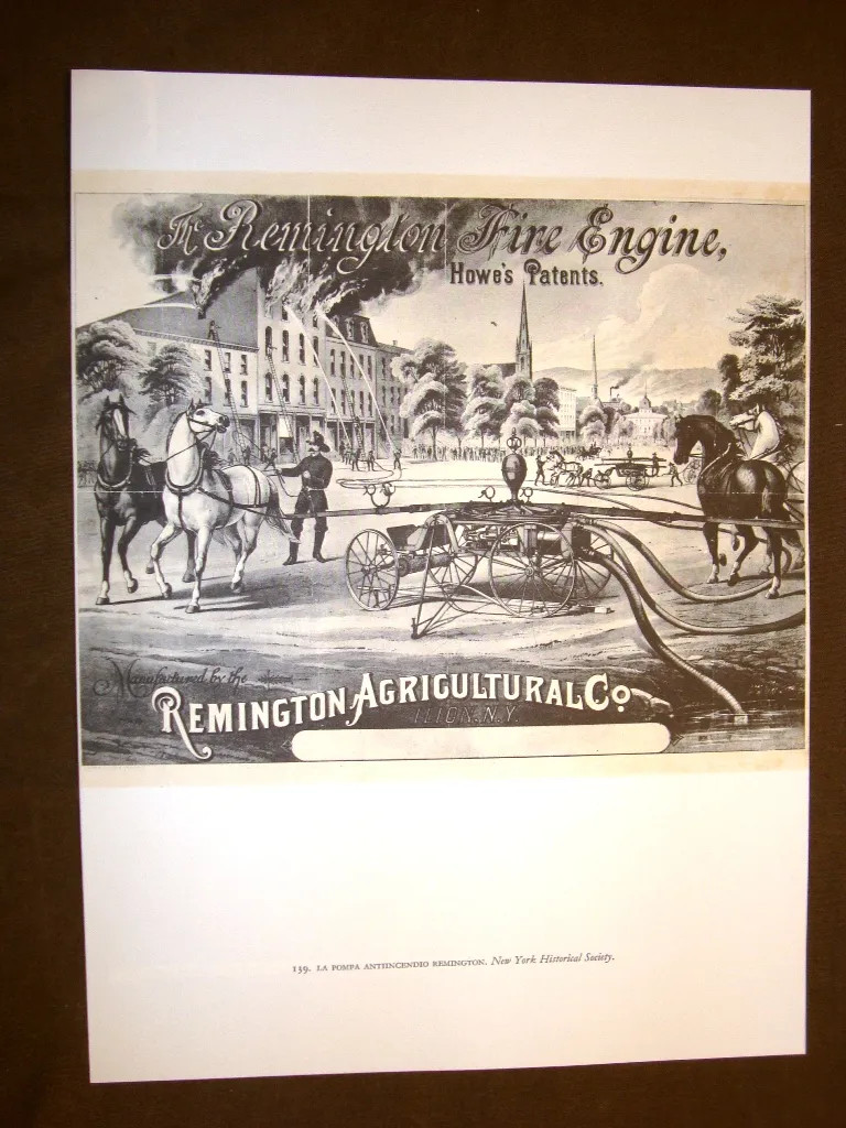 Remington Fire Pump + Palace Crystal Popular Print USA