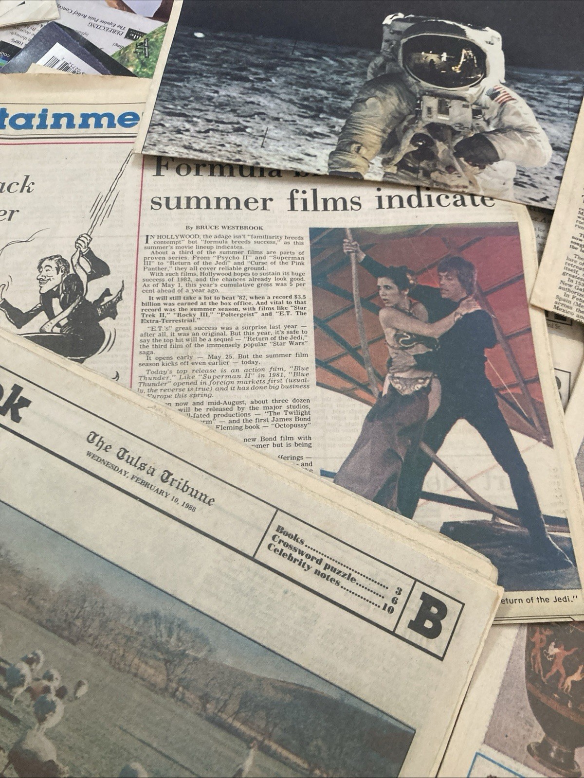 Lot Of 19 Vintage Assorted Newspaper 1983, 1982, 1989-1990. Tulsa Tribute