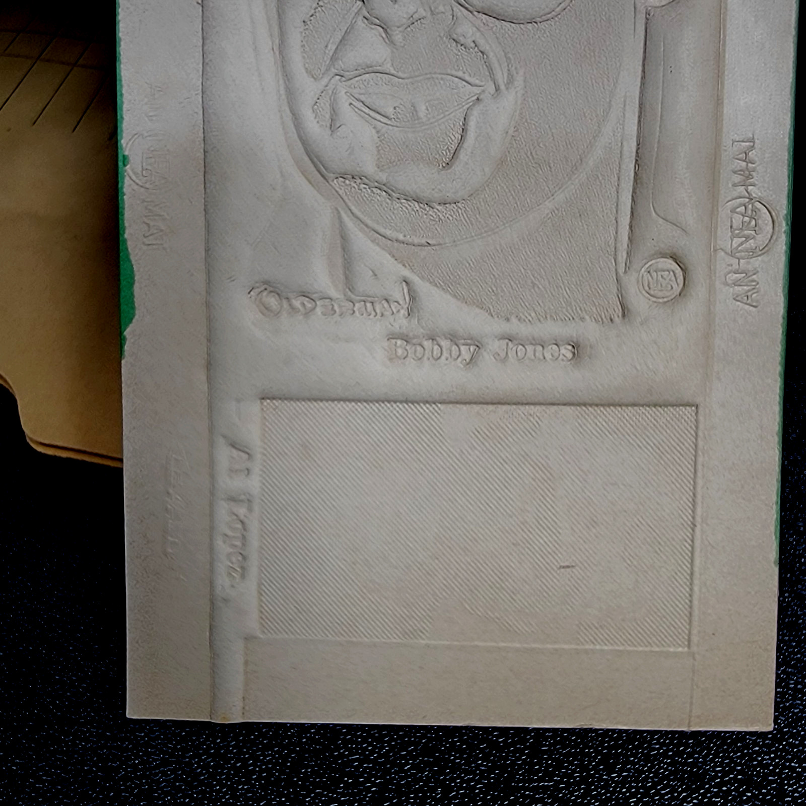 1950 HOF Golfer Bobby Jones MLB Al Lopez Newspaper Flong Mold Printing Plate