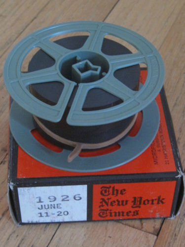 The New York Times on Microfilm, Choose a date between 1951-1965