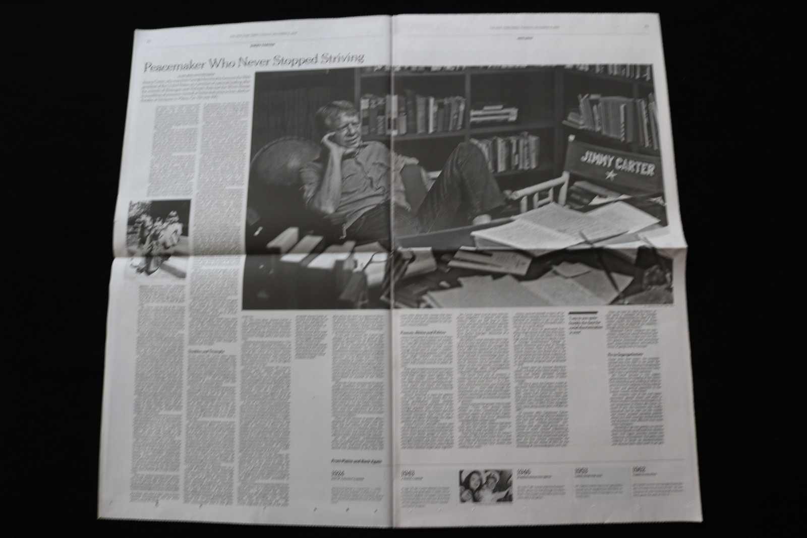 2024 DECEMBER 31 NEW YORK TIMES – JIMMY CARTER OBITUARY AND SPECIAL SECTION