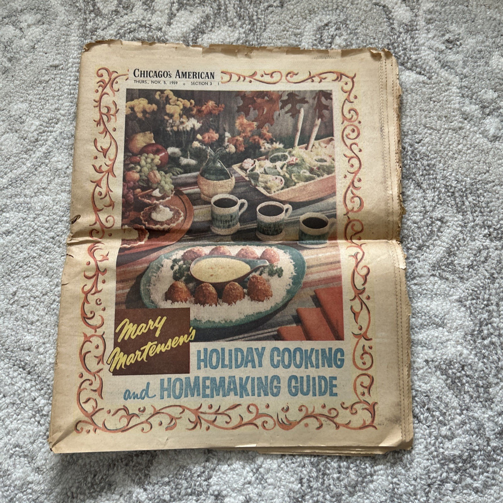 Vintage Chicago’s American Newspaper Mary Martensen Holiday Cooking Guide