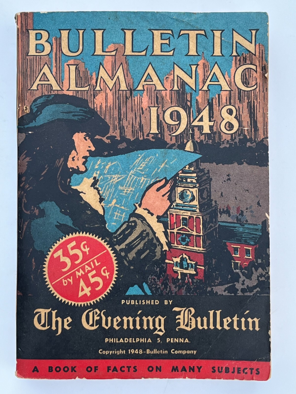 1948 Philadelphia Evening Bulletin Almanac Advertising Ford Chevy Dodge Soda +++