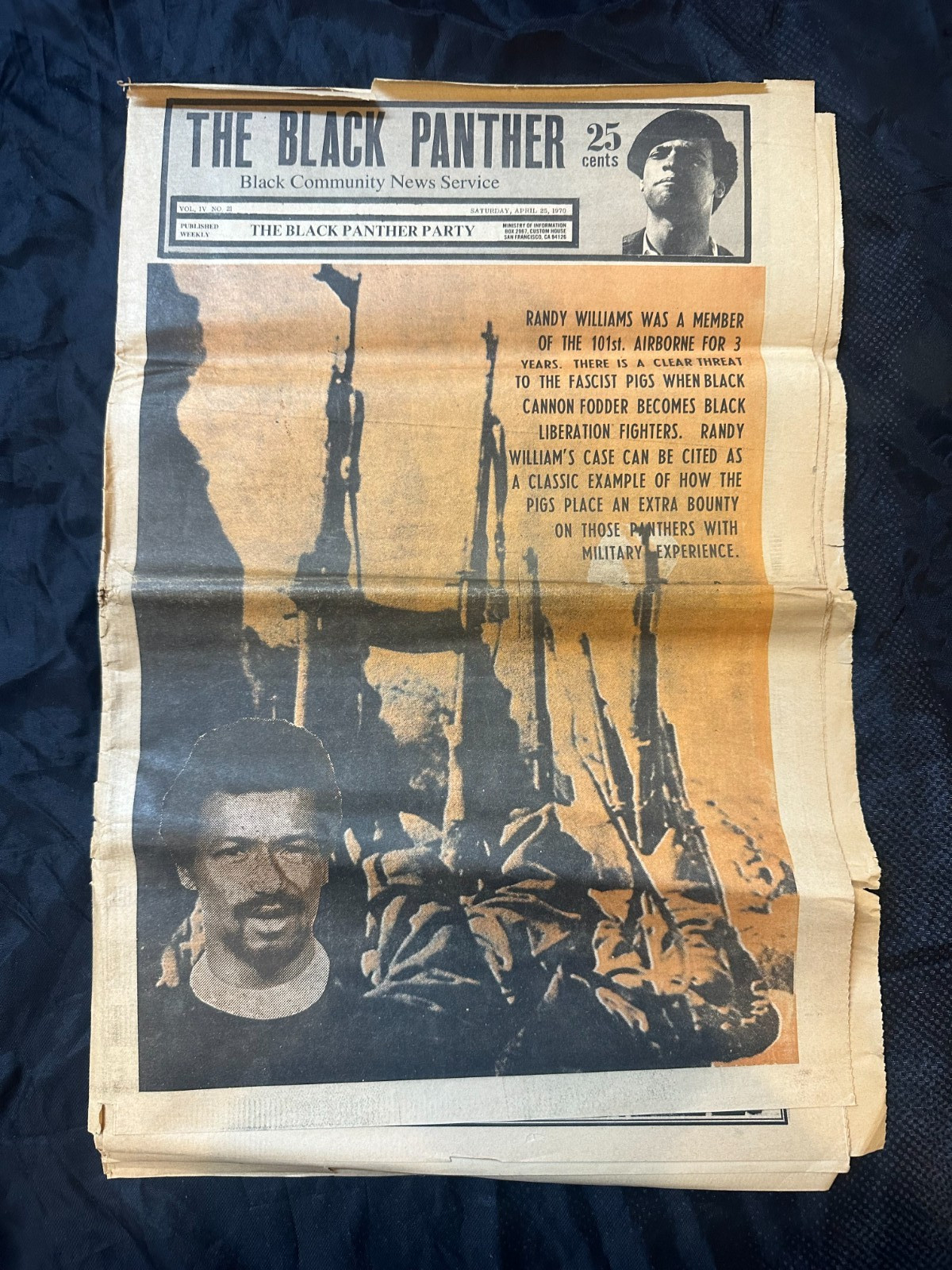 THE BLACK PANTHER NEWSPAPER – APRIL 25TH 1970