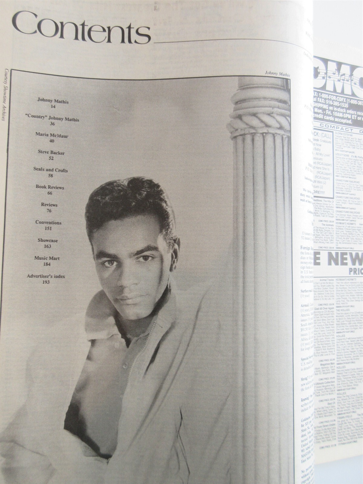 Goldmine Magazine Johnny Mathis Seals & Crofts Maria Muldaur May 28 1993