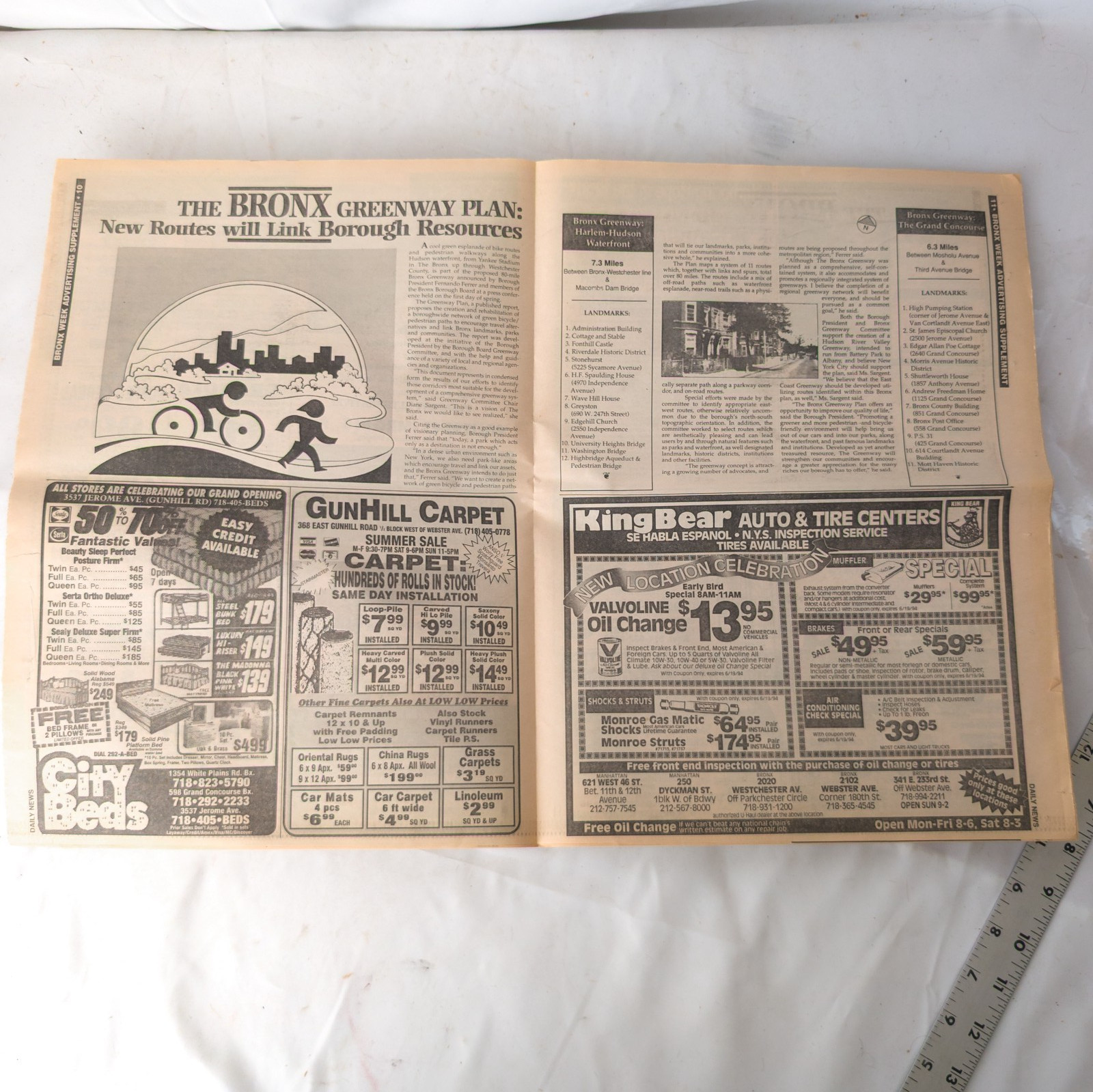 Vtg 1944 Daily News Newspaper New York WWII Invasion Begins June 6
