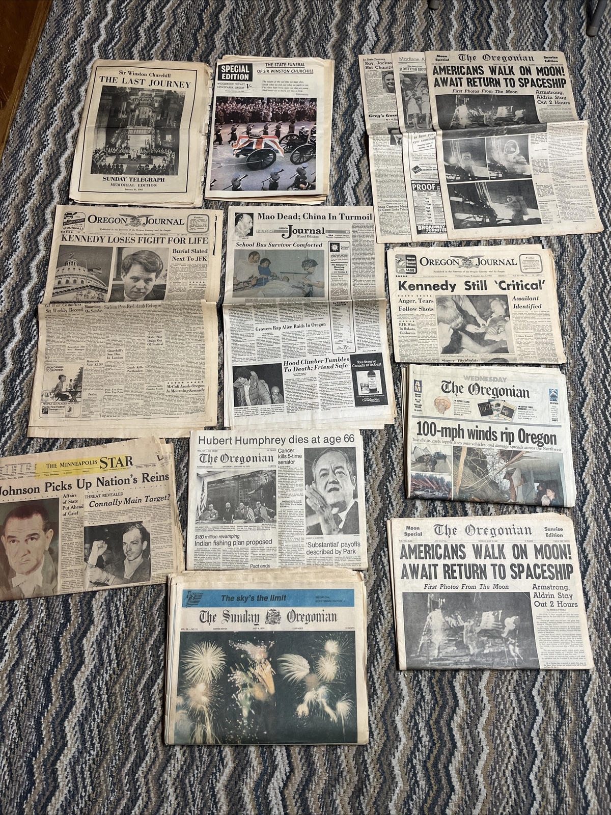 Old Newspapers. 1963 – 1976. Mostly from the Oregonian, but there are some other