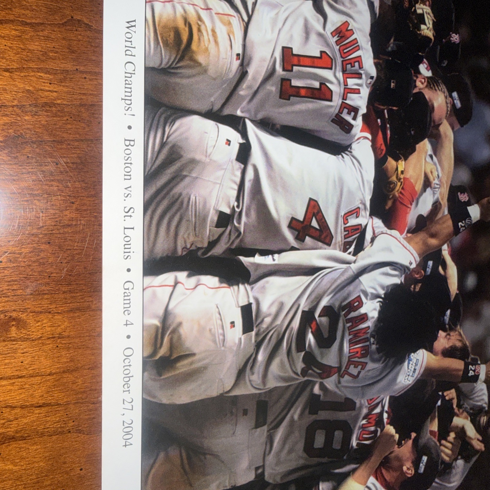 2004 Red Sox World Series Boston Globe Commemorative edition Team Damon Photos