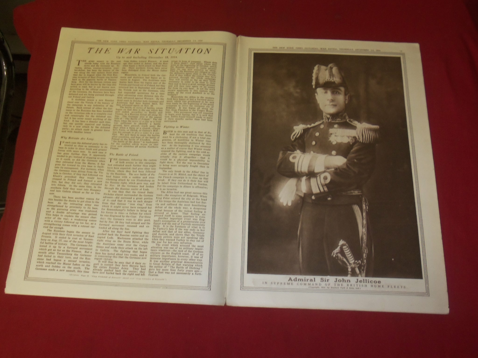 1914 DECEMBER 24 NY TIMES PICTORIAL WAR EXTRA SECTION – CHRISTMAS ISSUE- NP 3941