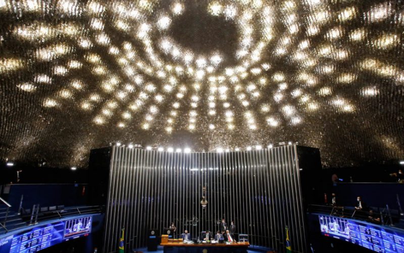 Sessão do Senado Federal para eleição do novo presidente. Sérgio Lima/Poder360 01.02.2021