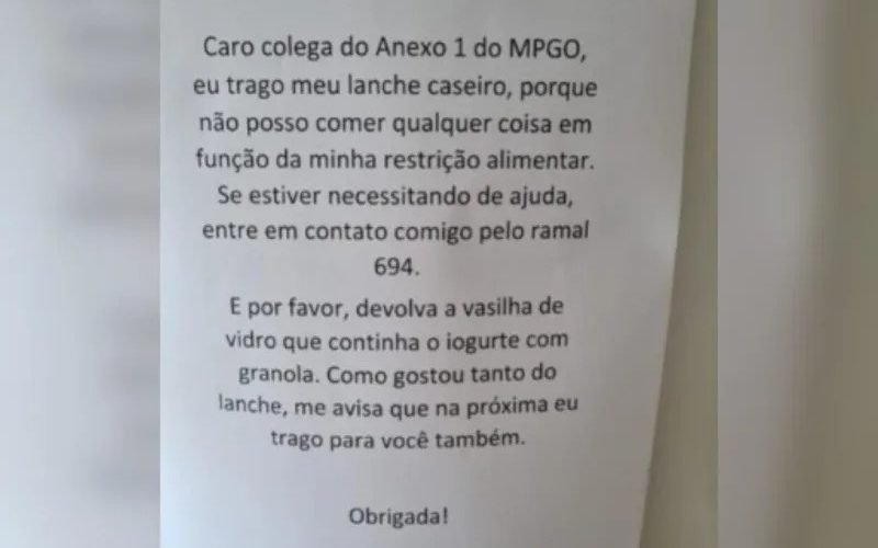 Em-Goias_-funcionaria-do-MP-faz-bilhete-apos-ter-lanche-furtado-e-viraliza-na-web
