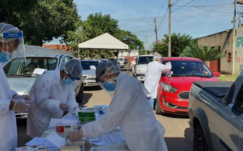 Nova testagem de Covid na Escola Municipal Lorena Parque