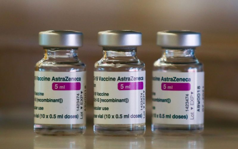 Doses of AstraZeneca's coronavirus disease (COVID-19) vaccine are seen, as Spain resumes vaccination with AstraZeneca shots after a temporary suspension, inside a COVID-19 vaccination centre at Wanda Metropolitano stadium, in Madrid, Spain, March 24, 2021. REUTERS/Sergio Perez