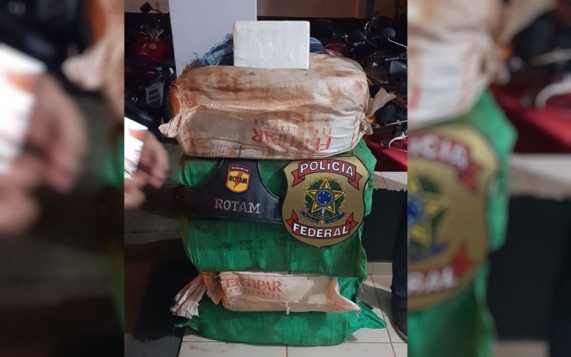 Mais de 200kg de cocaína pura foram apreendidos em Heitoraí, em Goiás