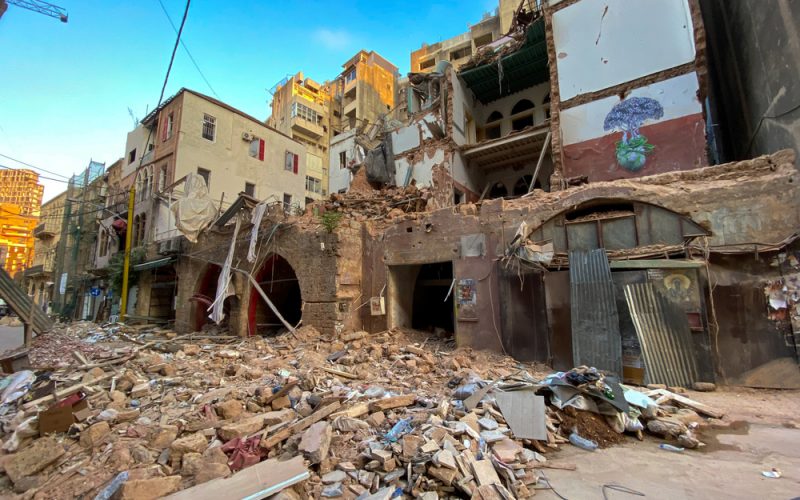 The Gemmayze area of Beirut, once packed with bars, cafes, galleries and other businesses, was heavily damaged by the blast that annihilated the nearby port area on August 4.